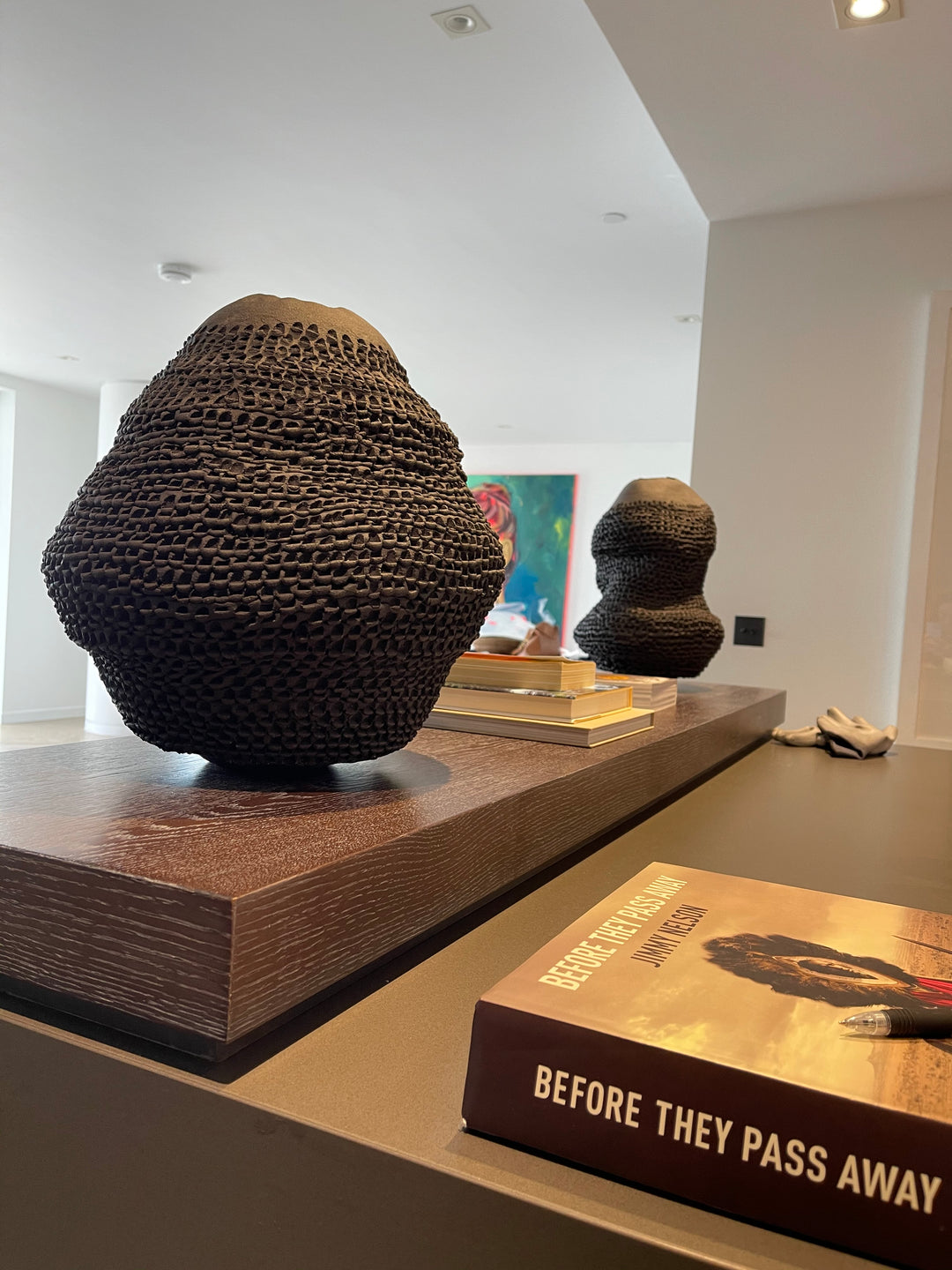 4.Black Grogged, Kiln Fired, Hand coiled ceramic