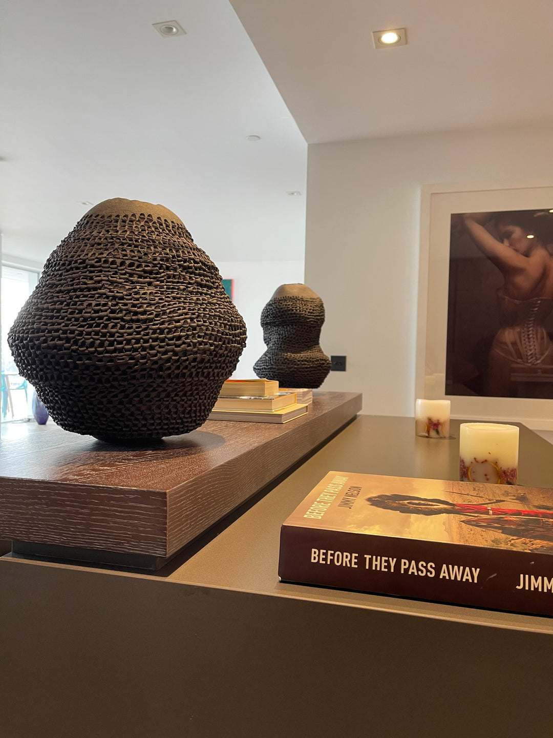4.Black Grogged, Kiln Fired, Hand coiled ceramic